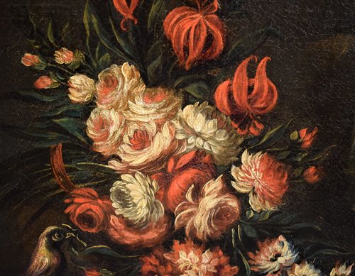 Natura Morta di Fiori con Paesaggio (2)